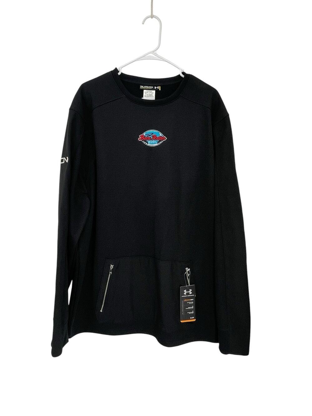 NWT Under Armour Boca Raton Bowl All Season Pullover Toledo Rockets Black 2XL
